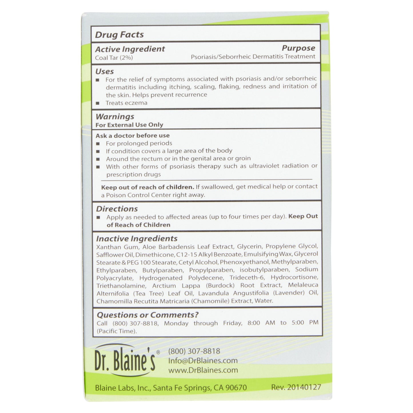 【Dr.blaine's】布莱恩博士牛皮癣银屑病治疗膏